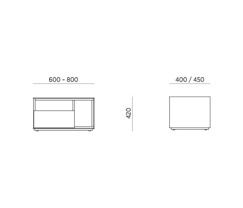 Приліжкова тумба Idea S1W2
