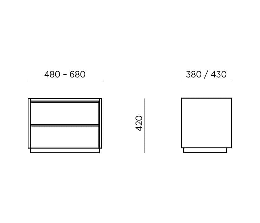 Приліжкова тумба Verona NS