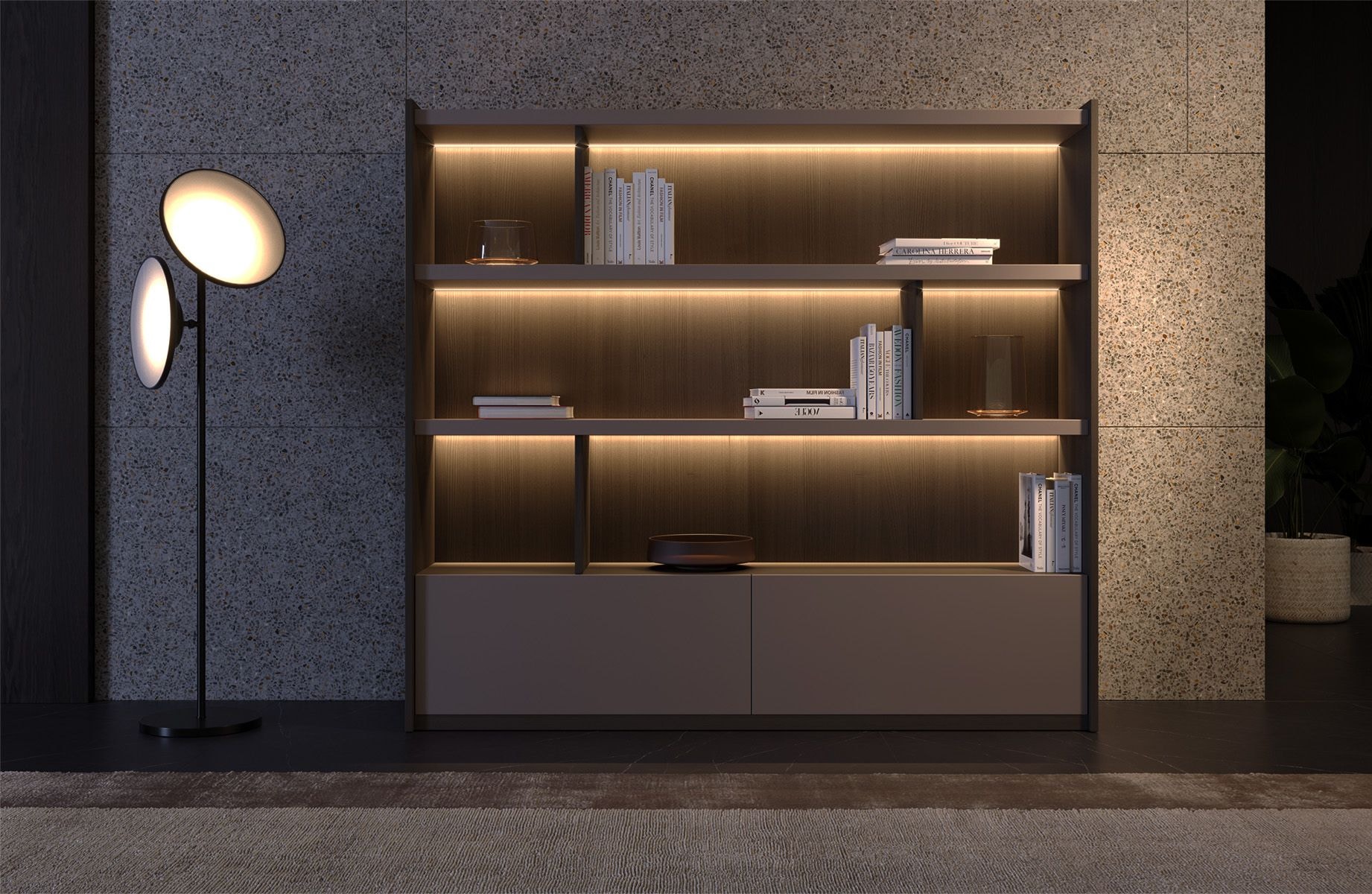 Книжкова шафа, полиці