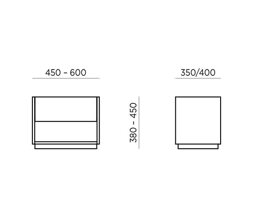 Приліжкова тумба Edge NS Приліжкова тумба Edge NS